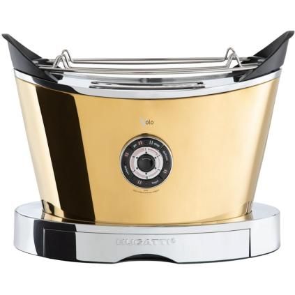 Grille-pain VOLO 32 cm, or, acier inoxydable, Bugatti