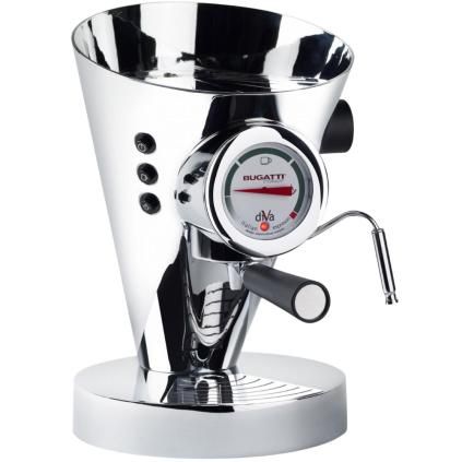 Machine à café expresso DIVA 0,8 l, argent, acier inoxydable, Bugatti
