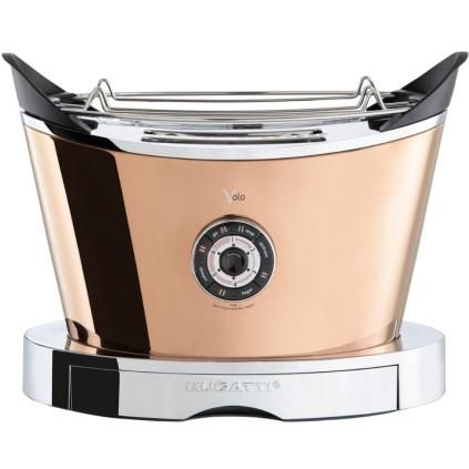 Grille-pain VOLO 32 cm, or rose, acier inoxydable, Bugatti