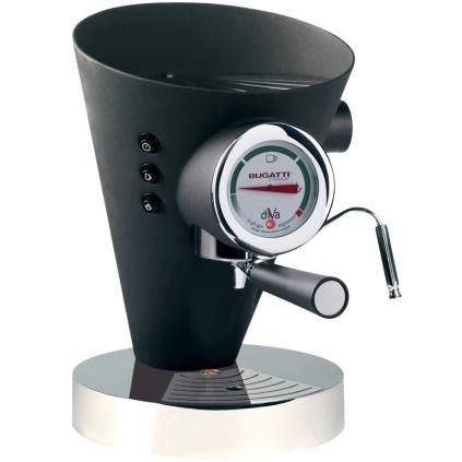 Machine à café expresso DIVA 0,8 l, noir, acier inoxydable, Bugatti
