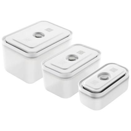Récipients sous vide pour aliments FRESH & SAVE, set de 3, blanc, plastique, Zwilling