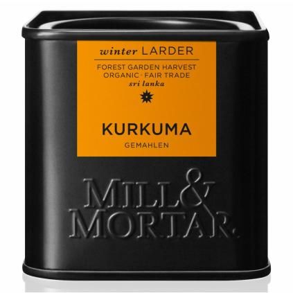 Curcuma biologique 50 g, moulu, Mill & Mortar