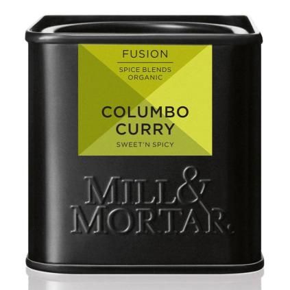 Mélanges d'épices biologiques COLOMBO CURRY 50 g, Mill & Mortar