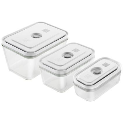 Récipients sous vide pour aliments FRESH & SAVE, set de 3, blanc, verre, Zwilling