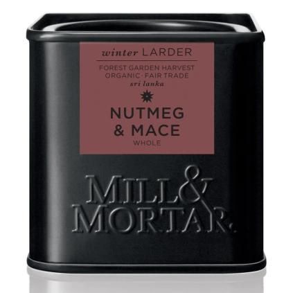 Muscade et macis bio 45 g, entiers, Mill & Mortar