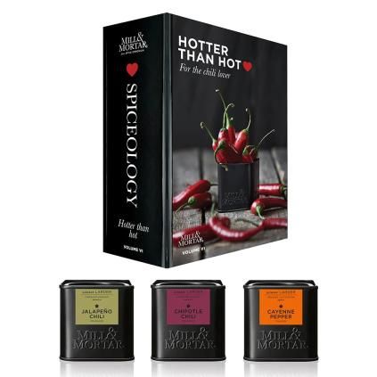 Piment HOTTER THAN HOT, set de 3, Mill & Mortar