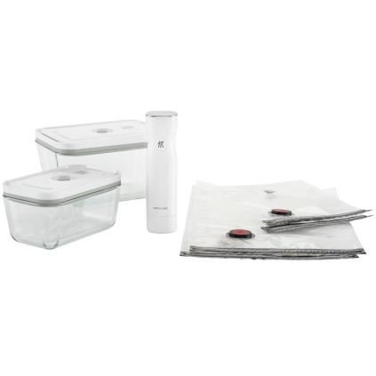 Set de mise sous vide FRESH & SAVE, set de 7, blanc, verre, Zwilling