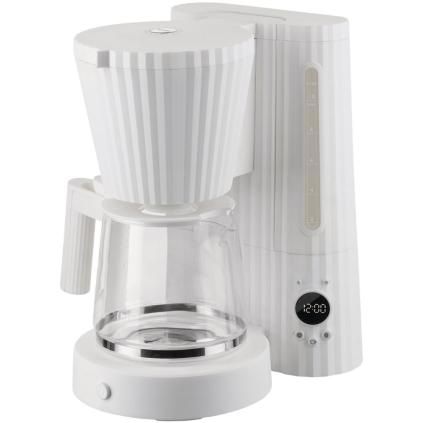 Machine à café filtre PLISSÉ 1,5 l, blanc, Alessi