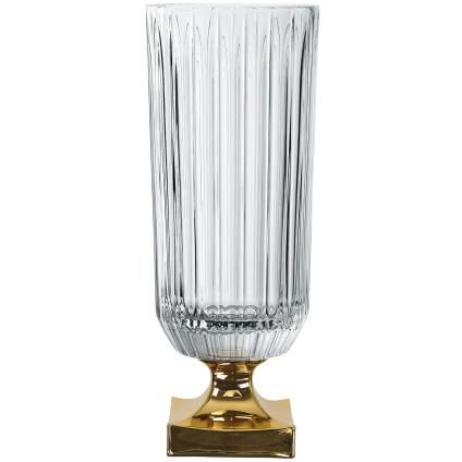 Vase MINERVA GOLD 40 cm, clair, Nachtmann