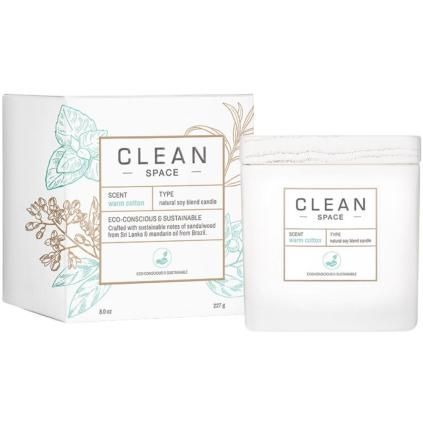 Bougie parfumée WARM COTTON 227 g, Clean