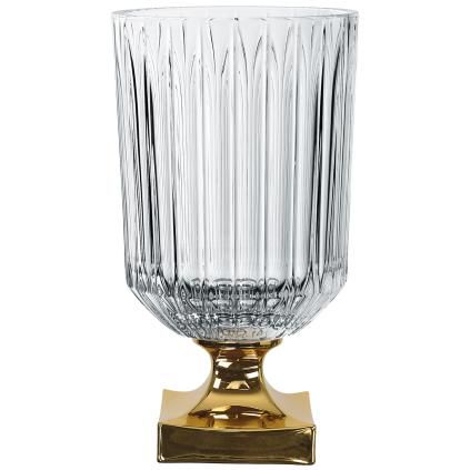 Vase MINERVA GOLD 32 cm, clair, Nachtmann