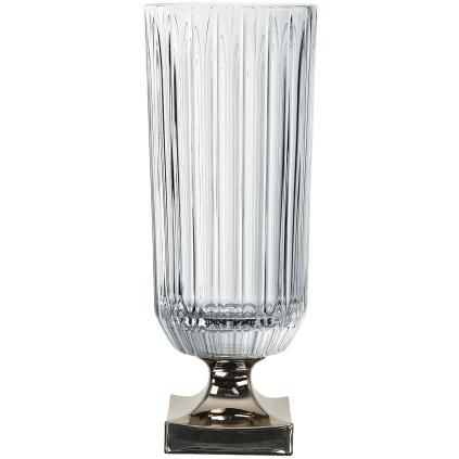 Vase MINERVA PLATINUM 40 cm, clair, Nachtmann