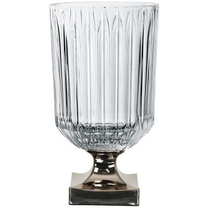 Vase MINERVA PLATINUM 32 cm, clair, Nachtmann