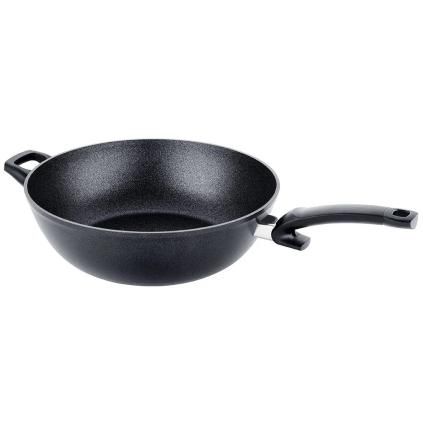 Wok ADAMANT 32 cm, noir, aluminium, Fissler