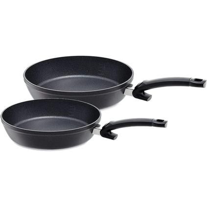 Jeu de poêles ADAMANT COMFORT, set de 2, noir, aluminium, Fissler