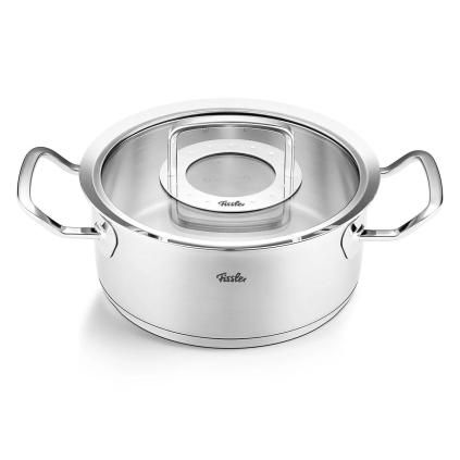 Faitout bas ORIGINAL PROFI 20 cm, argent, acier inoxydable, Fissler