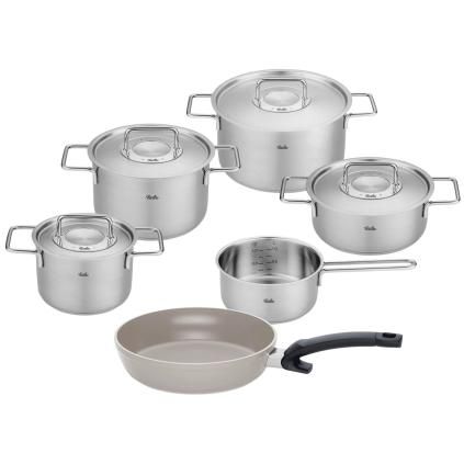 Batterie de cuisine PURE + poêle universelle CERATAL COMFORT, set de 6, Fissler