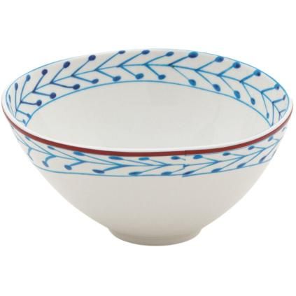 Bol DIESEL CLASSICS ON ACID FIORI 12 cm, blanc/bleu, porcelaine, Seletti