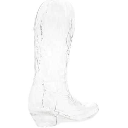 Vase CRYSTALBOOTIE 28 cm, transparent, en verre, Seletti