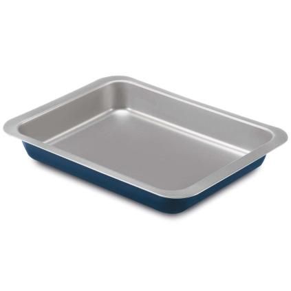 Plateau de cuisson XBAKE 28 x 22 cm, bleu, acier, Guardini