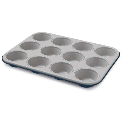 Moules à muffin XBAKE 35 x 27 cm, bleu, acier, Guardini
