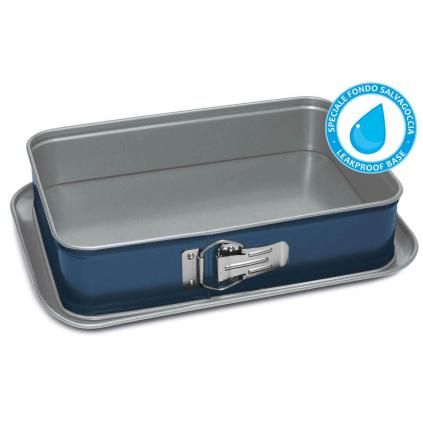 Moule à charnière XBAKE 28 x 19 cm, bleu, acier, Guardini