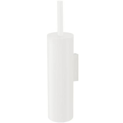 Brosse de toilette TUBO 40 cm, montage mural, blanc, acier inoxydable, Zack