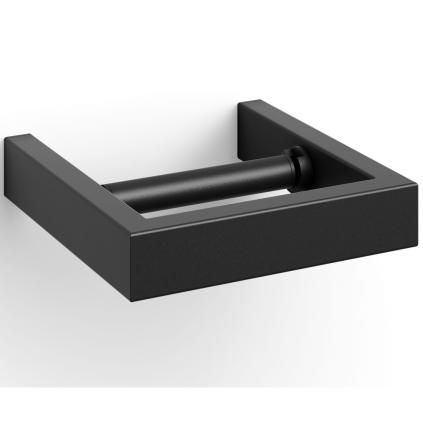 Dérouleur de papier toilette LINEA 15 cm, noir, acier inoxydable, Zack