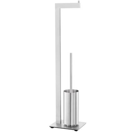 Butler de toilette LINEA 72 cm, mat, acier inoxydable, Zack