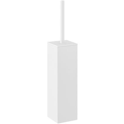 Brosse de toilette CARVO 42 cm, debout, blanc, acier inoxydable, Zack