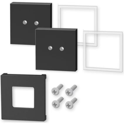 Kit d'assemblage CARVO, set de 2, noir, acier inoxydable, Zack