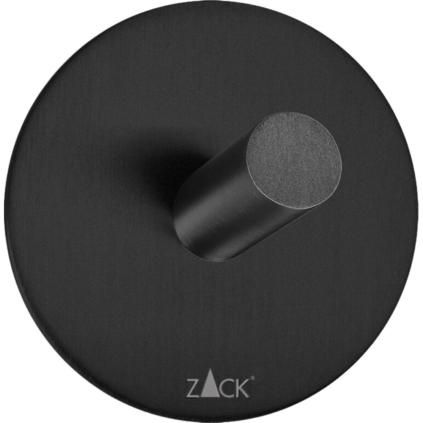 Crochet à serviette 5,5 cm, noir, acier inoxydable, Zack