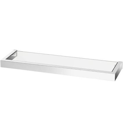 Étagère de salle de bain LINEA 46 cm, poli, acier inoxydable/verre, Zack