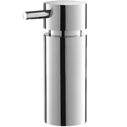 Distributeur de savon TICO 130 ml, sur pied, poli, acier inoxydable, Zack