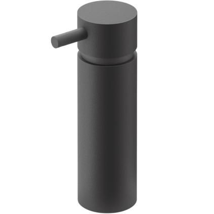 Distributeur de savon MANOLA 175 ml, sur pied, noir, acier inoxydable, Zack