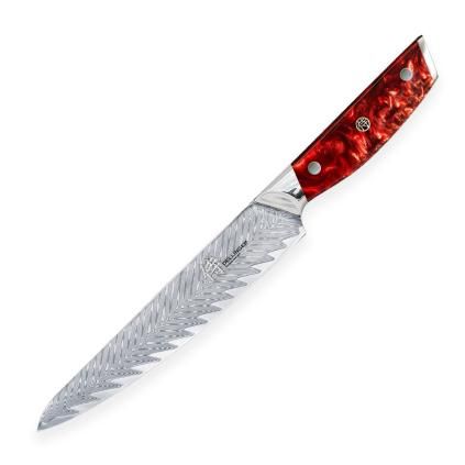 Couteau Japonais RESIN FUTURE 15 cm, rouge, Dellinger