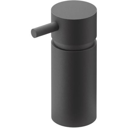 Distributeur de savon MANOLA 130 ml, noir, acier inoxydable, Zack