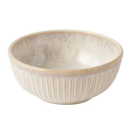 Bol RIDGED ALABASTER 160 ml, crème, céramique, MIJ