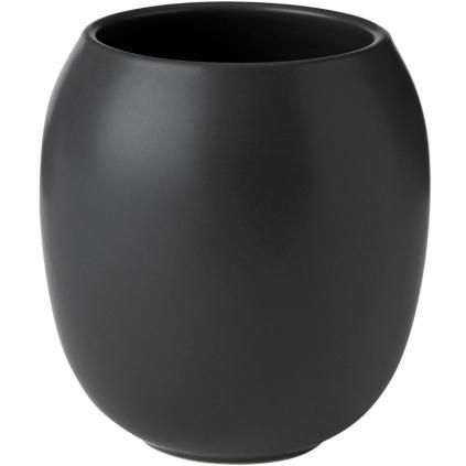 Verre porte brosse à dent FJORD 10 cm, noir, grès, Stelton