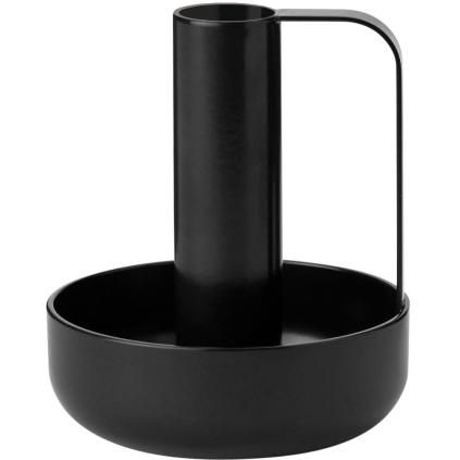 Bougeoir IDA 10 cm, noir, fer, Stelton