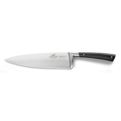 Couteau de chef EDONIST 20 cm, rivets en acier inoxydable, noir, Lion Sabatier