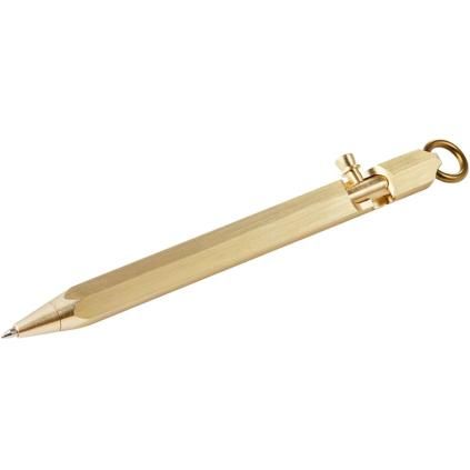 Stylo PURE 13 cm, poussoir, laiton, Philippi