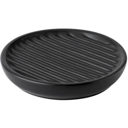 Porte-savon FJORD 11 cm, noir, grès, Stelton
