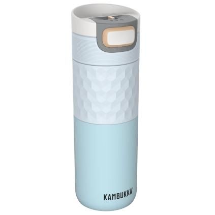 Mug thermos ETNA GRIP 500 ml, bleu aéré, acier inoxidable, Kambukka