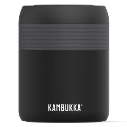 Thermos BORA 600 ml, noir mat, acier inoxydable, Kambukka