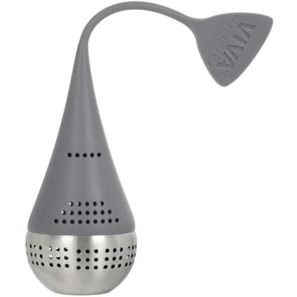 Infuseur à thé INFUSION EGG 16 cm, gris, acier inoxydable, Viva Scandinavia