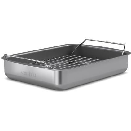 Plat à rôtir PROFESSIONAL 30 x 22 cm, avec support, gris, aluminium, Eva Solo