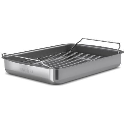 Plat à rôtir PROFESSIONAL 35 x 25 cm, avec support, gris, aluminium, Eva Solo