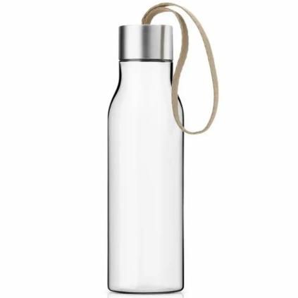 Bouteille d'eau 500 ml, sangle beige perle, plastique, Eva Solo