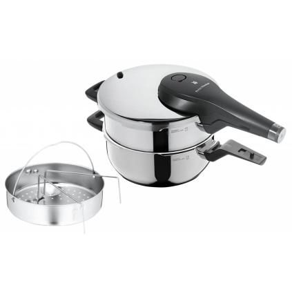 Autocuiseur PERFECT PREMIUM 4,5 l + 3 l + insert vapeur, set de 3 pc, acier inoxydable, WMF